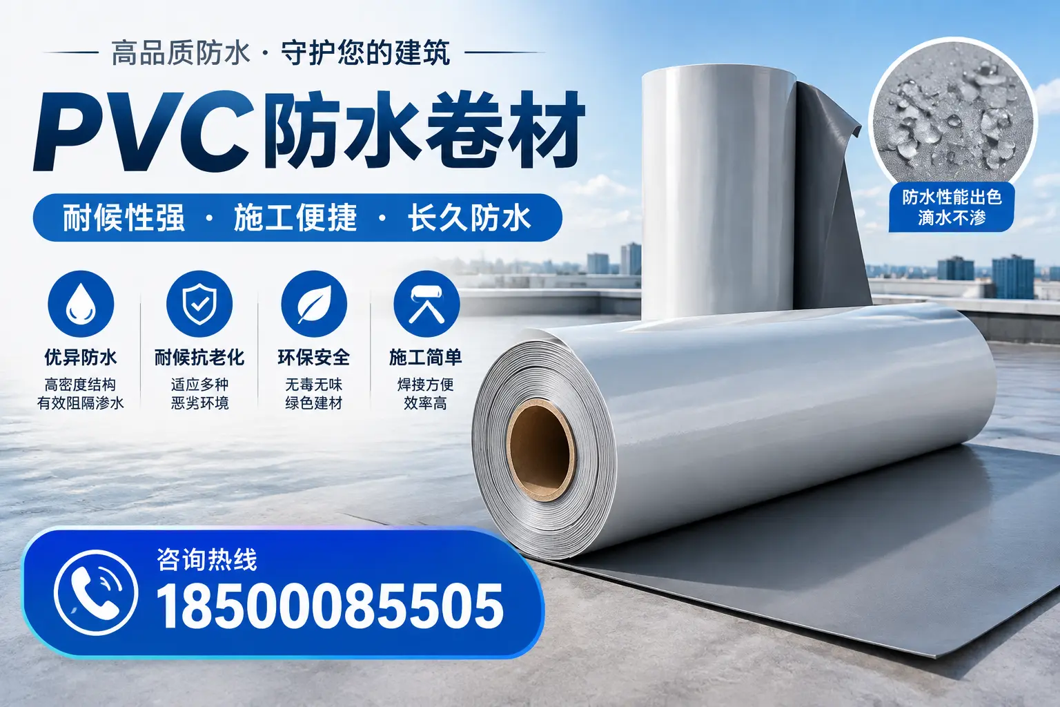 pvc防水卷材在迪庆的行业应用前景分析